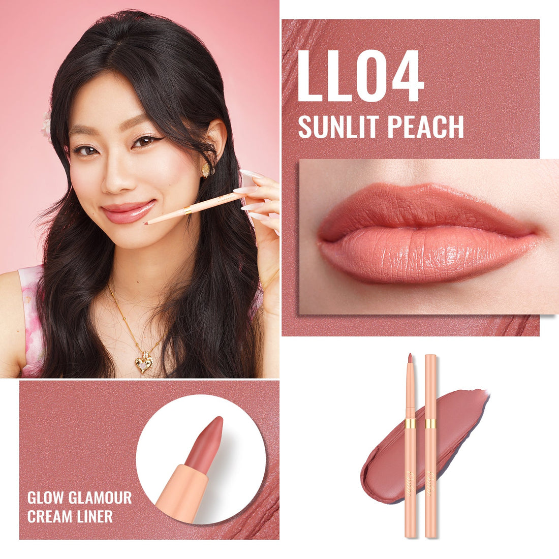 Glow Glamour Lip Liner | LL04 Sunlit Peach